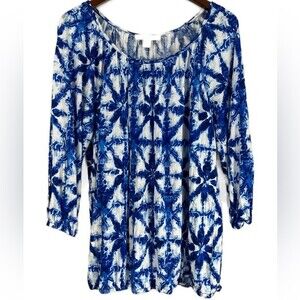 Michael Kors 3/4 Sleeve 100% Viscose Relaxed Fit Size Large
